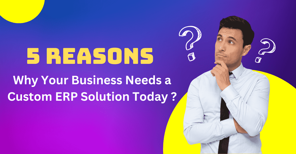 Top 5 Reasons Why Companies Need customized ERP Solutions?